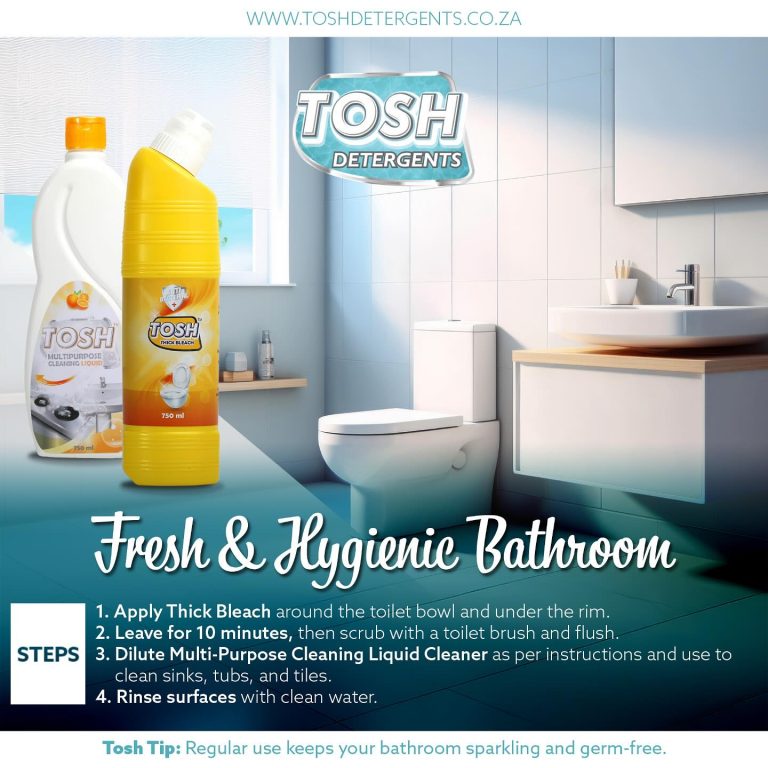 Fresh & Hygienic Bathroom with Tosh